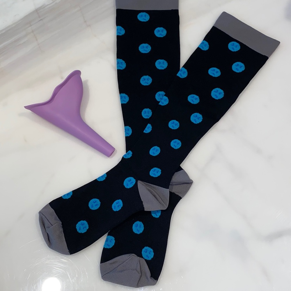 Female Urinal Silicone Funnel & Compression socks